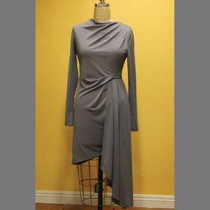 Lavender / Gray Asymmetric Dress Topshop Size 6